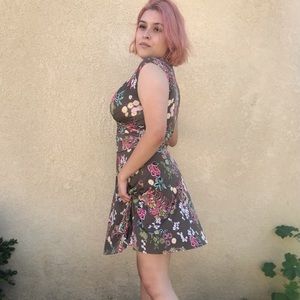 vintage floral dress.